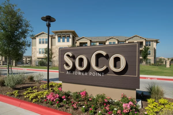 SoCo at Tower Point street sign